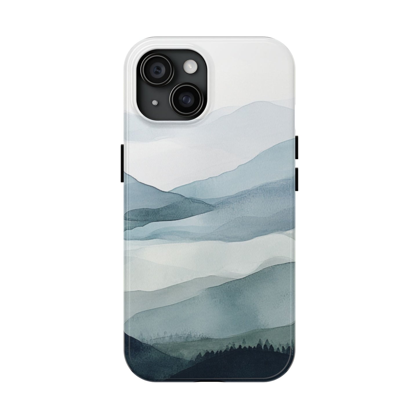 Majestic Mountains | Watercolor Mountain Scene