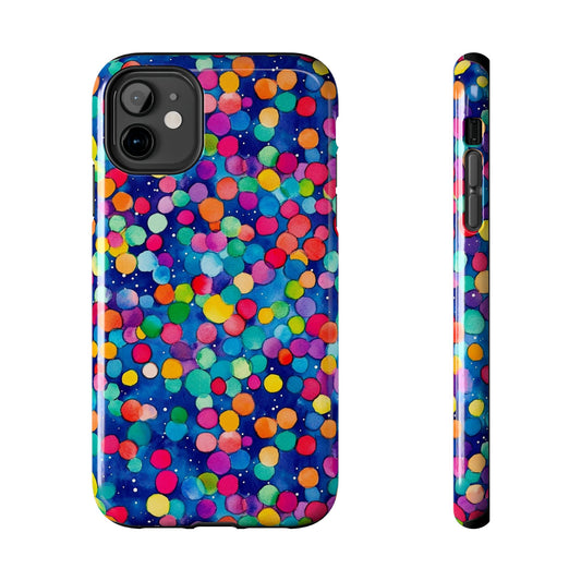 Trendy Spots | Colorful Blues Polka Dots