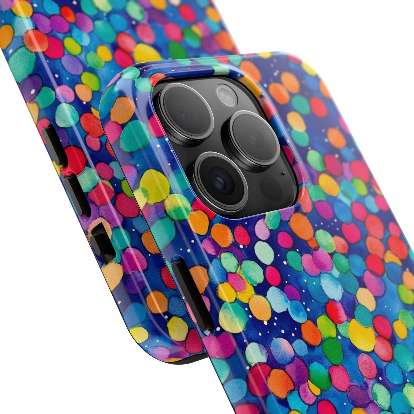 Trendy Spots | Colorful Blues Polka Dots