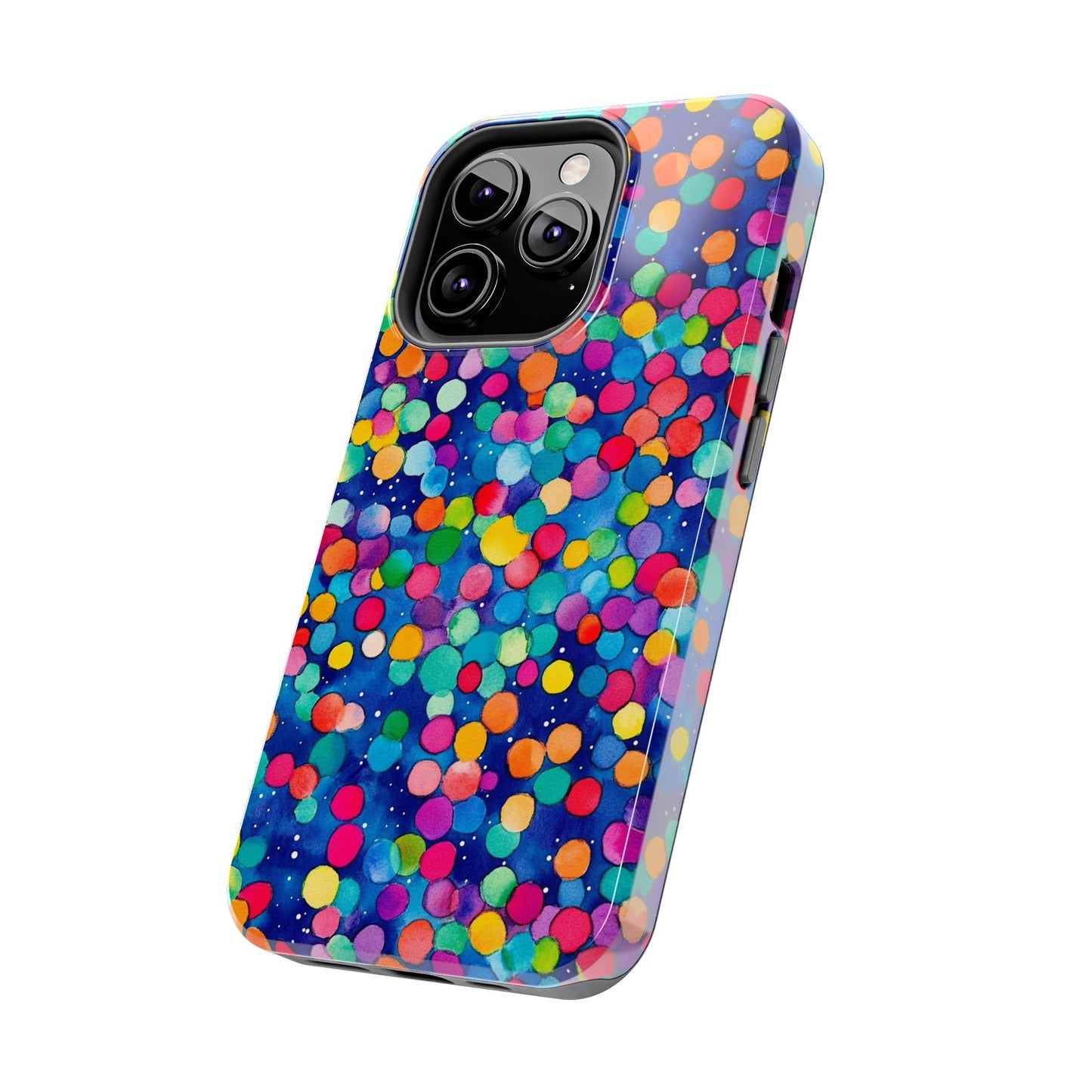 Trendy Spots | Colorful Blues Polka Dots