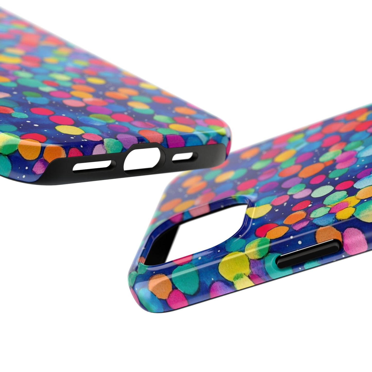 Trendy Spots | Colorful Blues Polka Dots