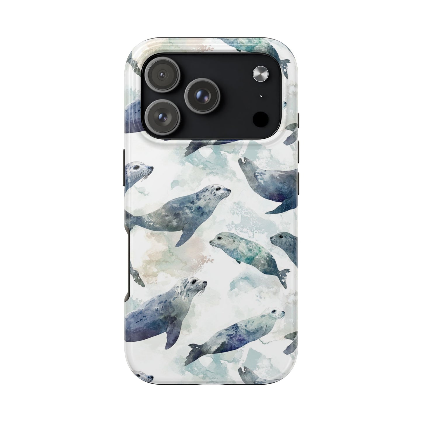 Animal Instinct | Watercolor Leopard Seals