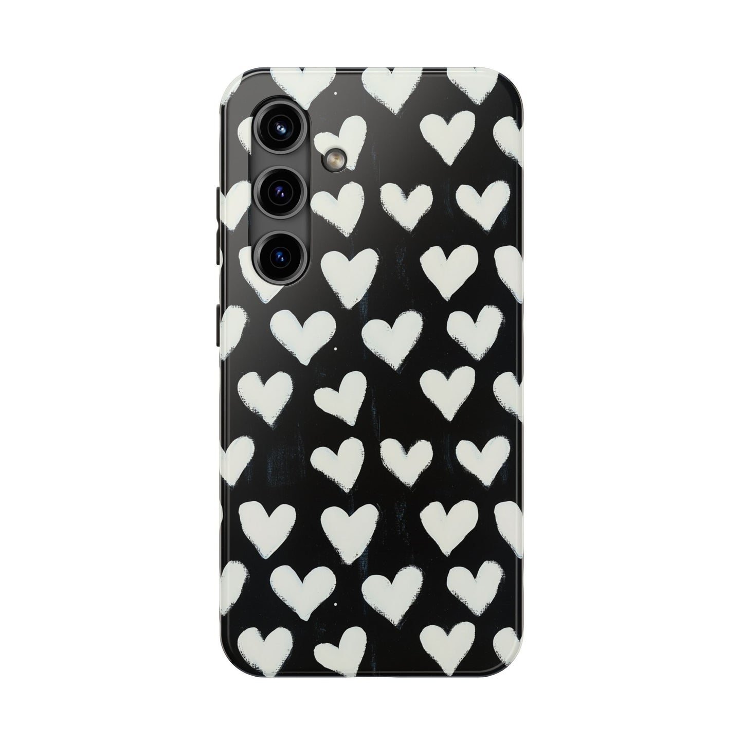 Love is in the Air | White Hearts on Black
