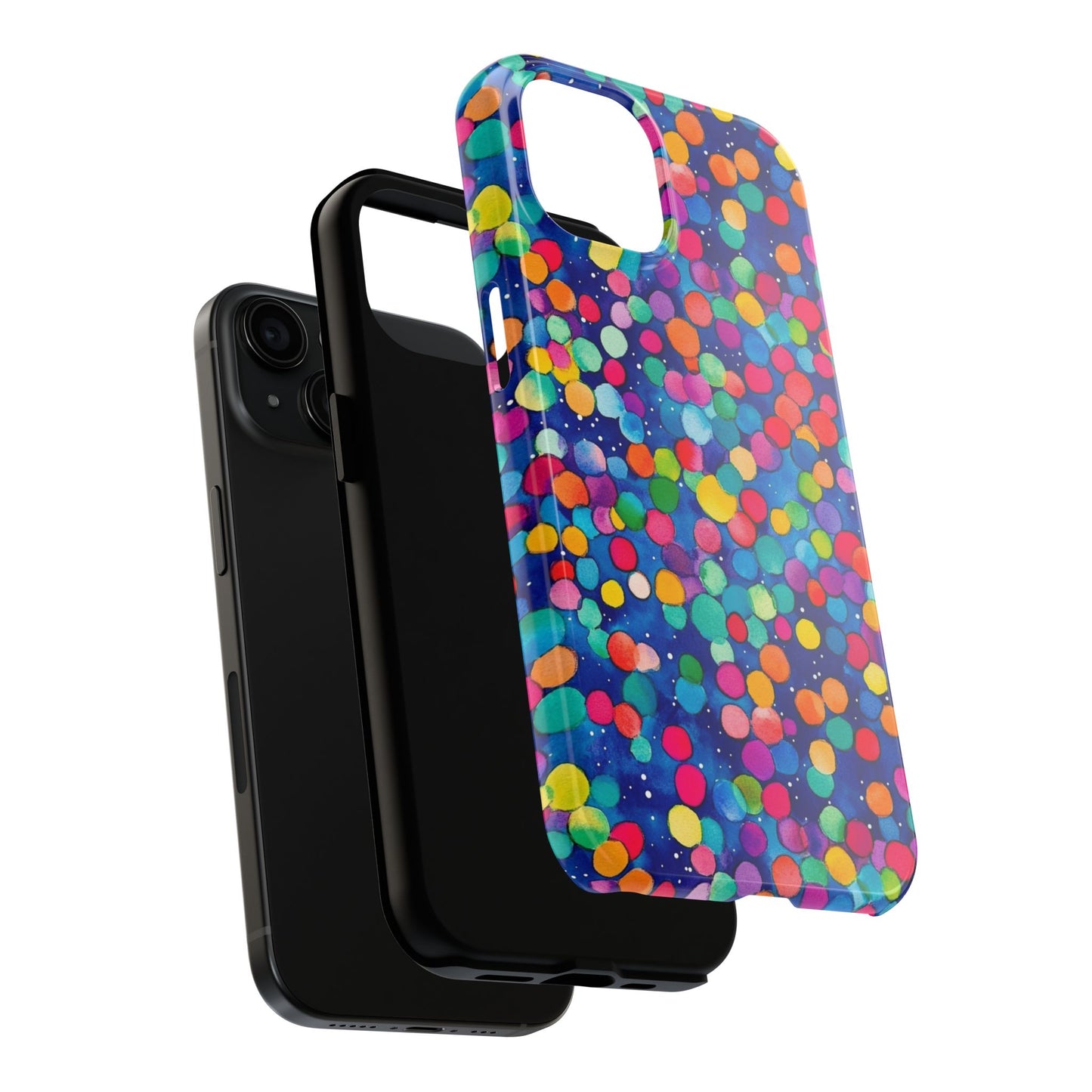 Trendy Spots | Colorful Blues Polka Dots