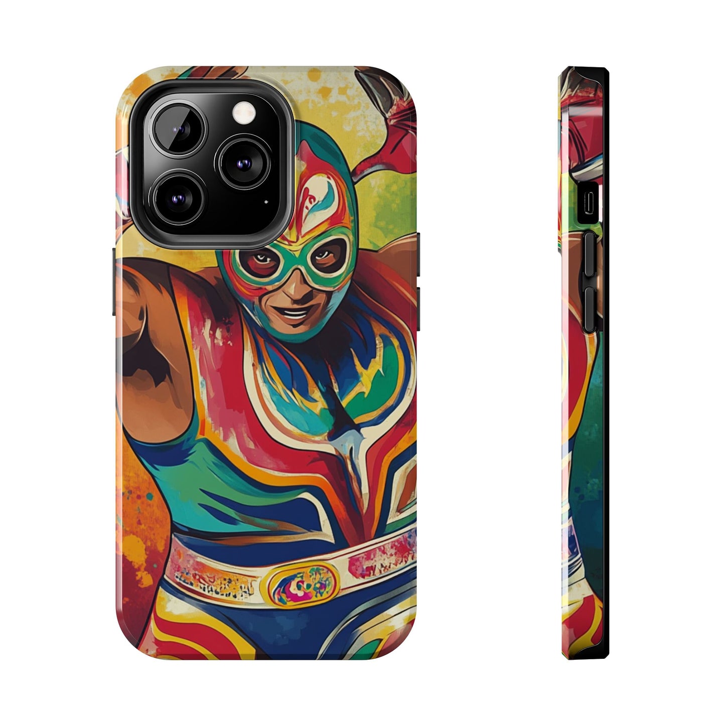 Mexicana de Corazon | Colorful Lucha Libre Wrestler