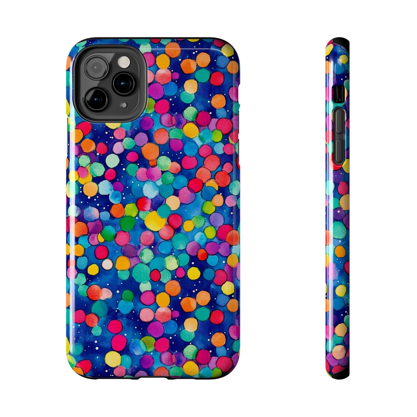 Trendy Spots | Colorful Blues Polka Dots