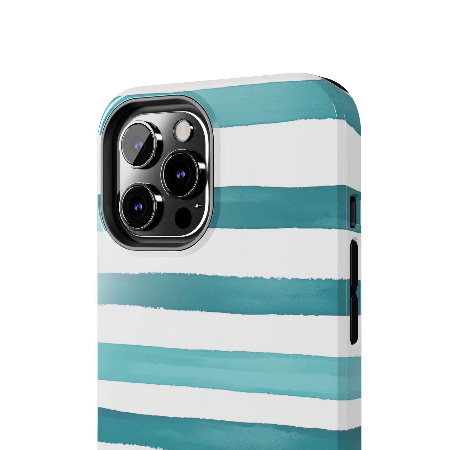 Vibrant Lines | Teal Ocean Stripes