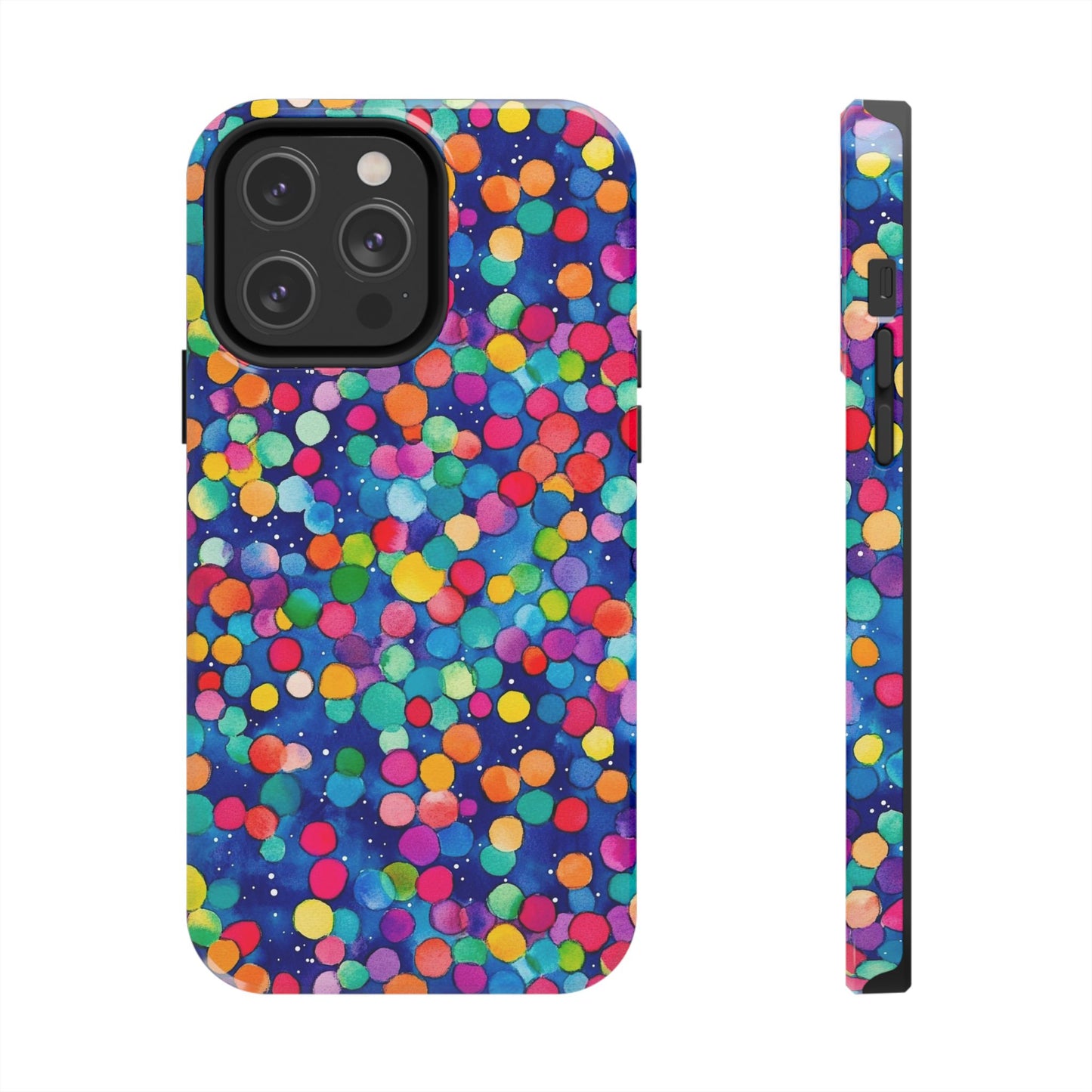 Trendy Spots | Colorful Blues Polka Dots