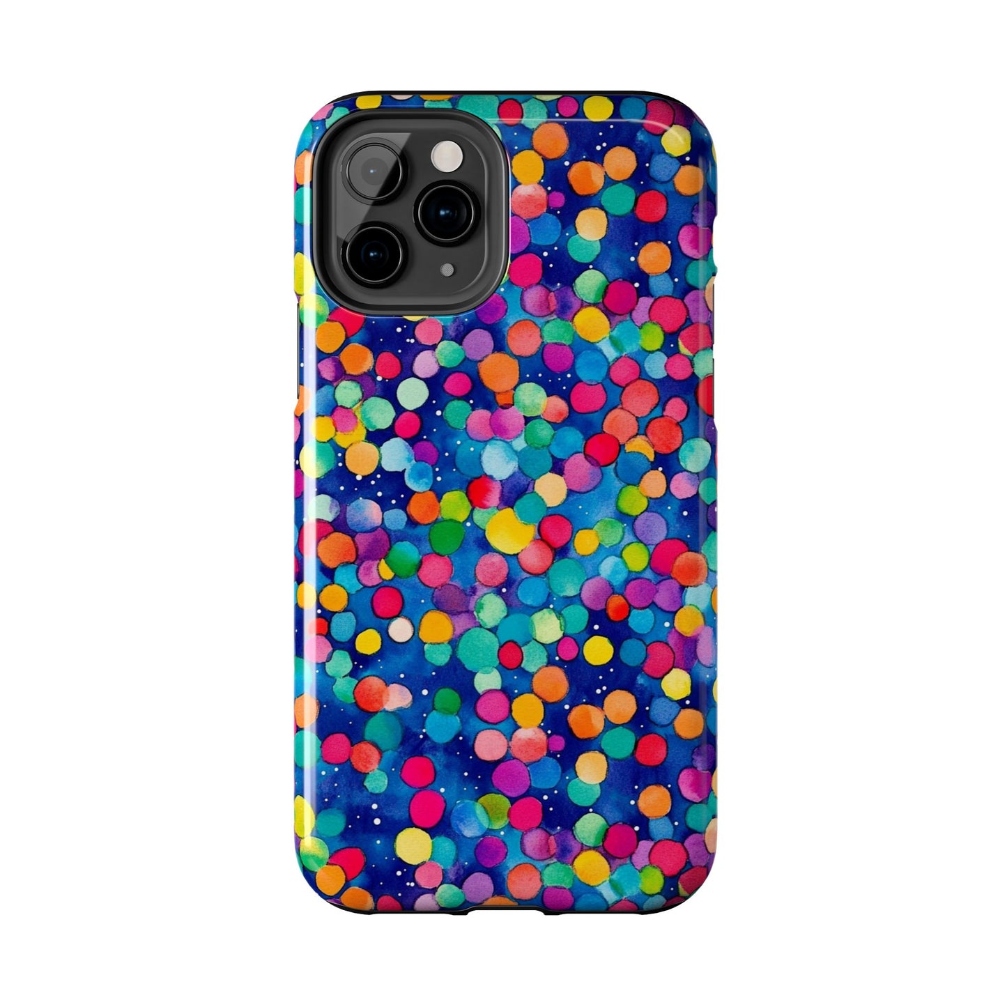 Trendy Spots | Colorful Blues Polka Dots