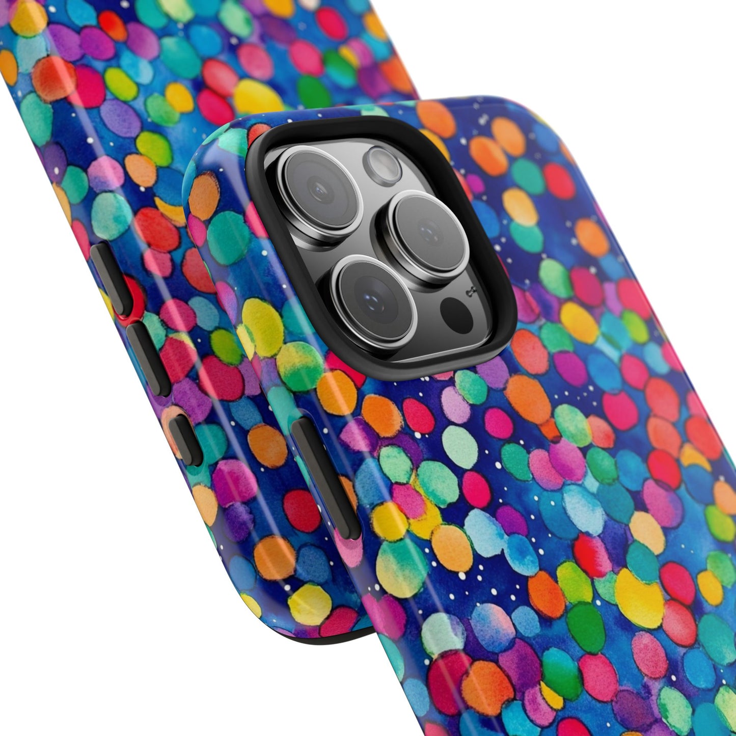 Trendy Spots | Colorful Blues Polka Dots