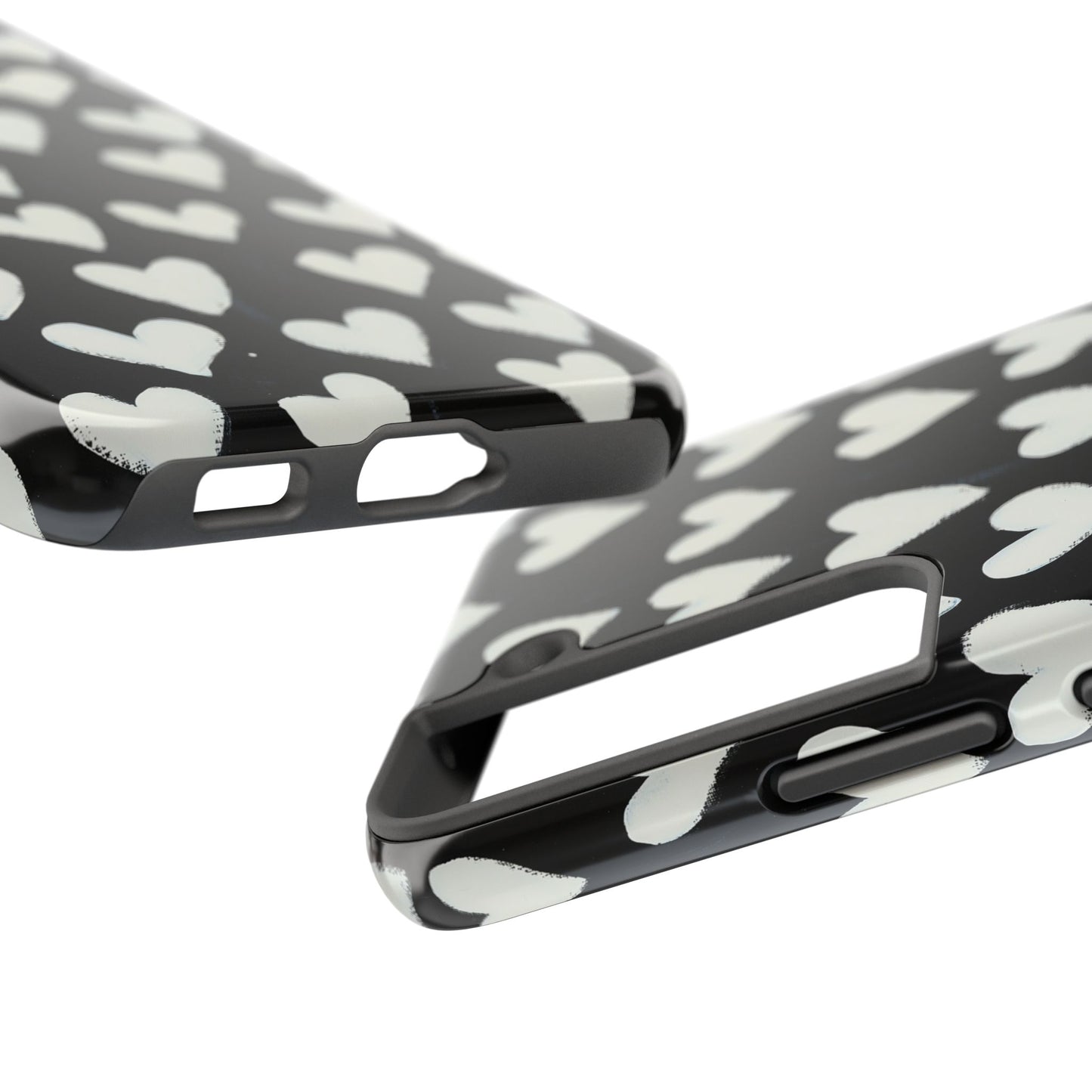 Love is in the Air | White Hearts on Black
