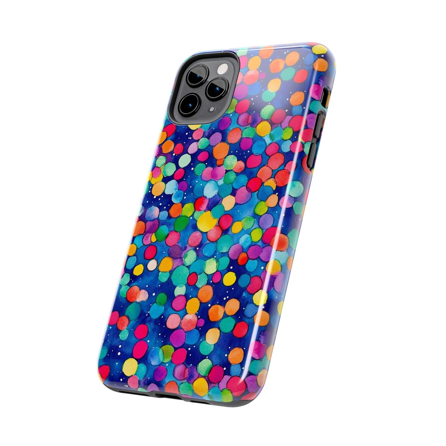 Trendy Spots | Colorful Blues Polka Dots