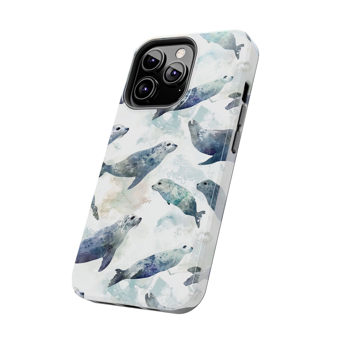 Animal Instinct | Watercolor Leopard Seals