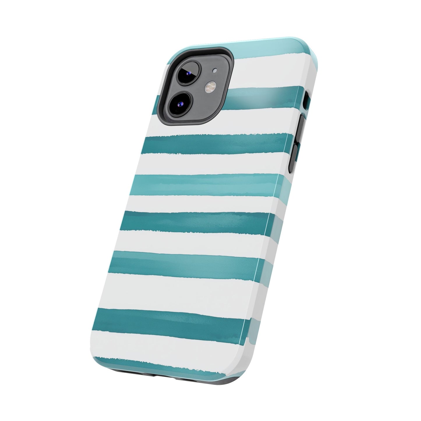 Vibrant Lines | Teal Ocean Stripes