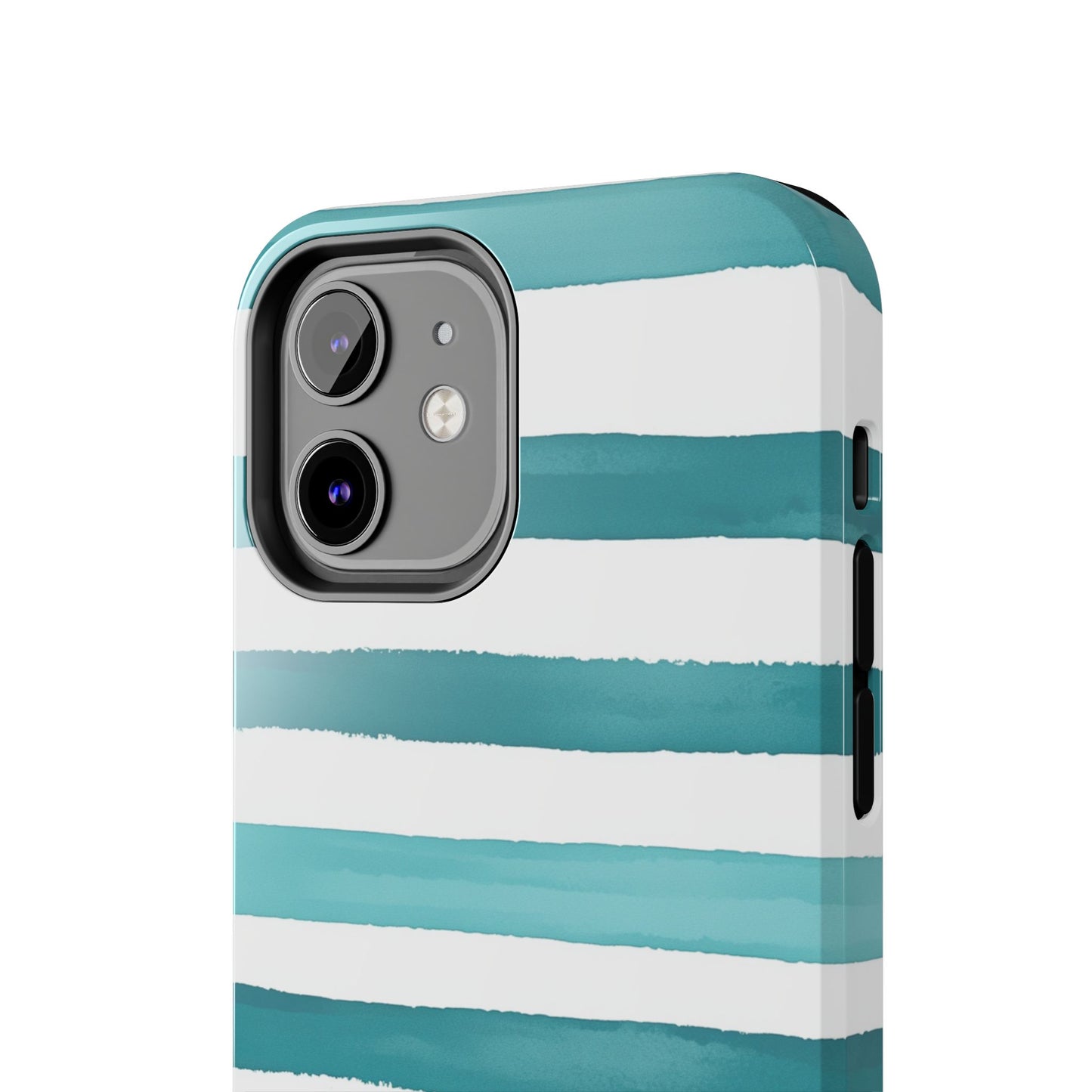 Vibrant Lines | Teal Ocean Stripes