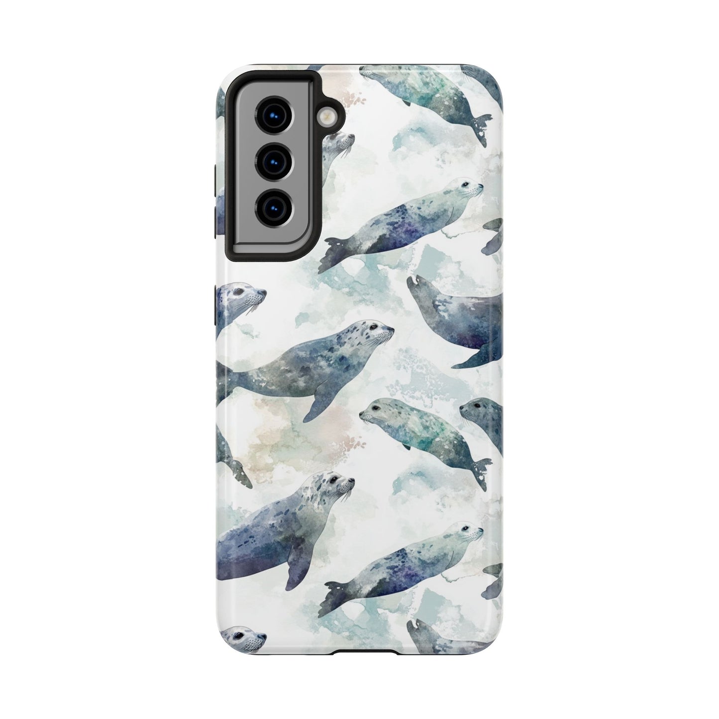 Animal Instinct | Watercolor Leopard Seals