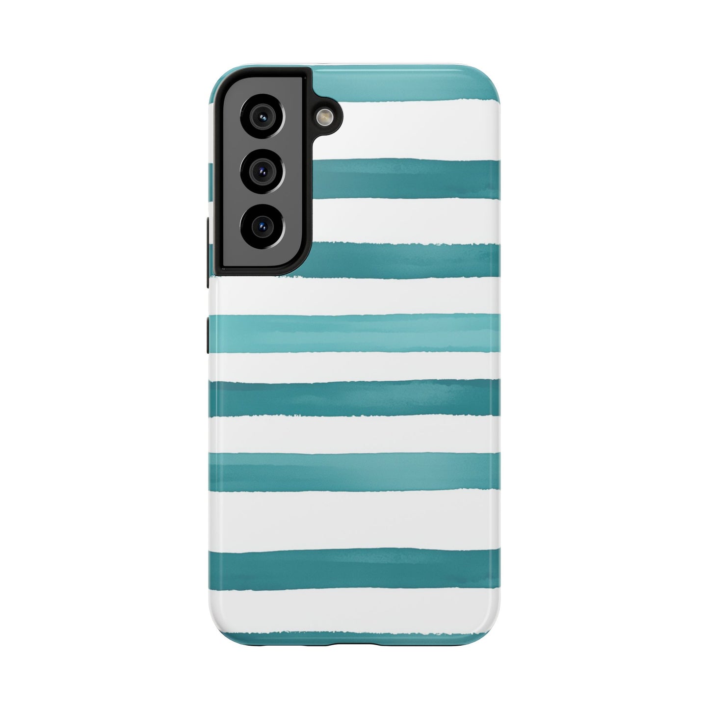 Vibrant Lines | Teal Ocean Stripes