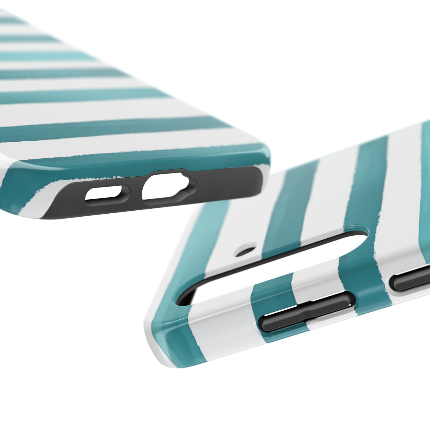 Vibrant Lines | Teal Ocean Stripes