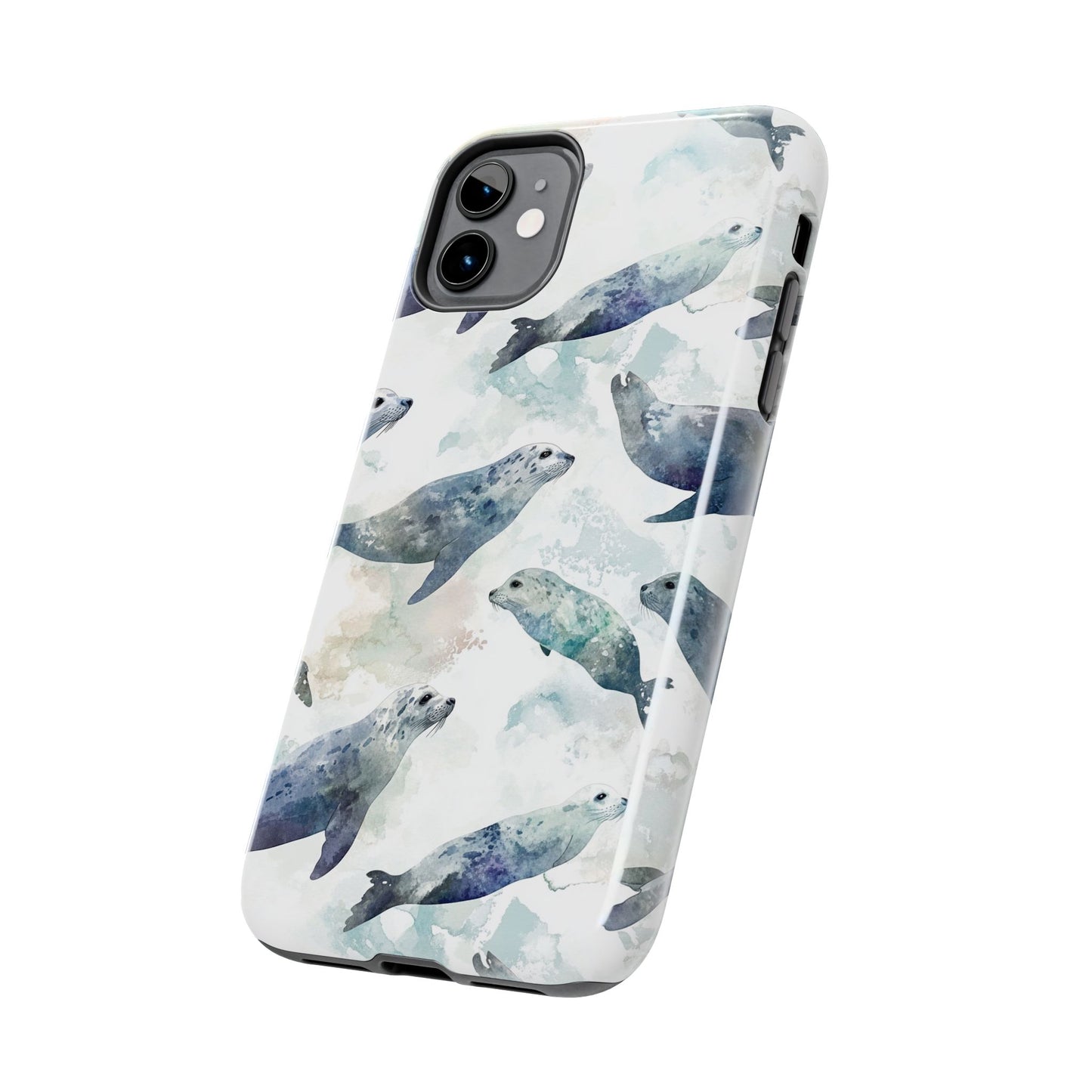 Animal Instinct | Watercolor Leopard Seals