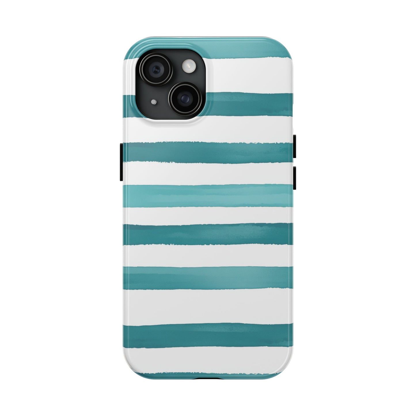 Vibrant Lines | Teal Ocean Stripes