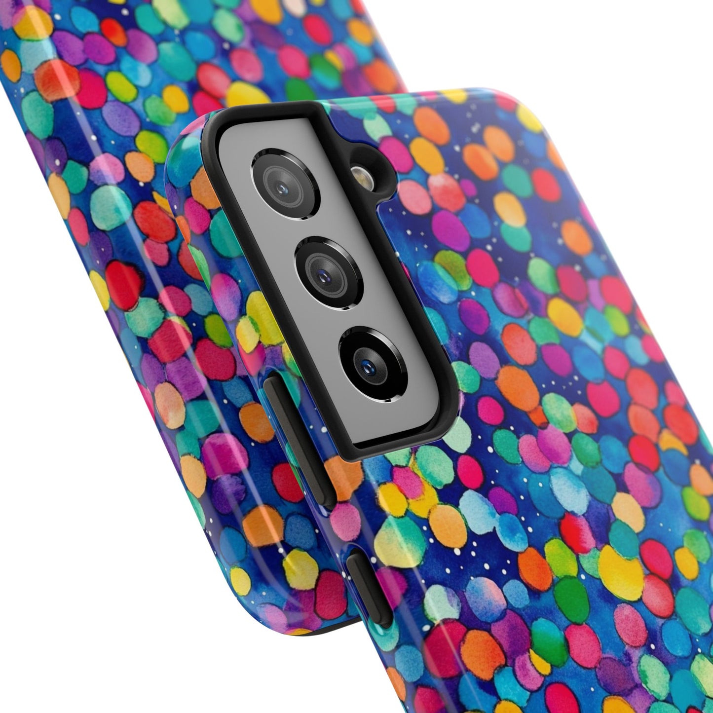 Trendy Spots | Colorful Blues Polka Dots