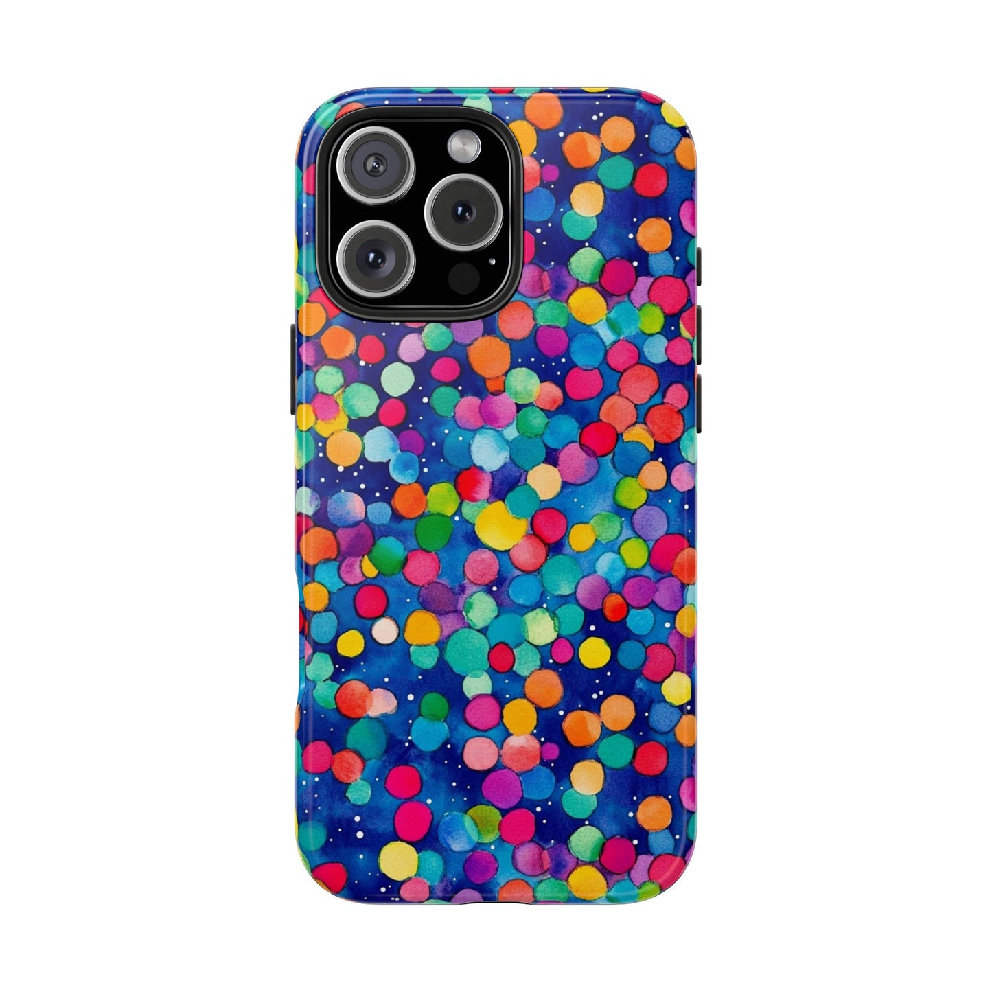 Trendy Spots | Colorful Blues Polka Dots