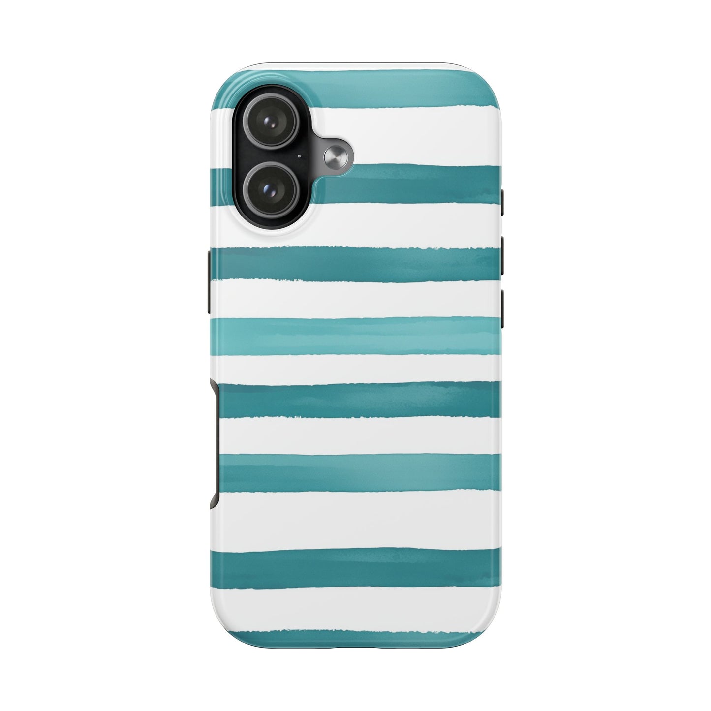 Vibrant Lines | Teal Ocean Stripes