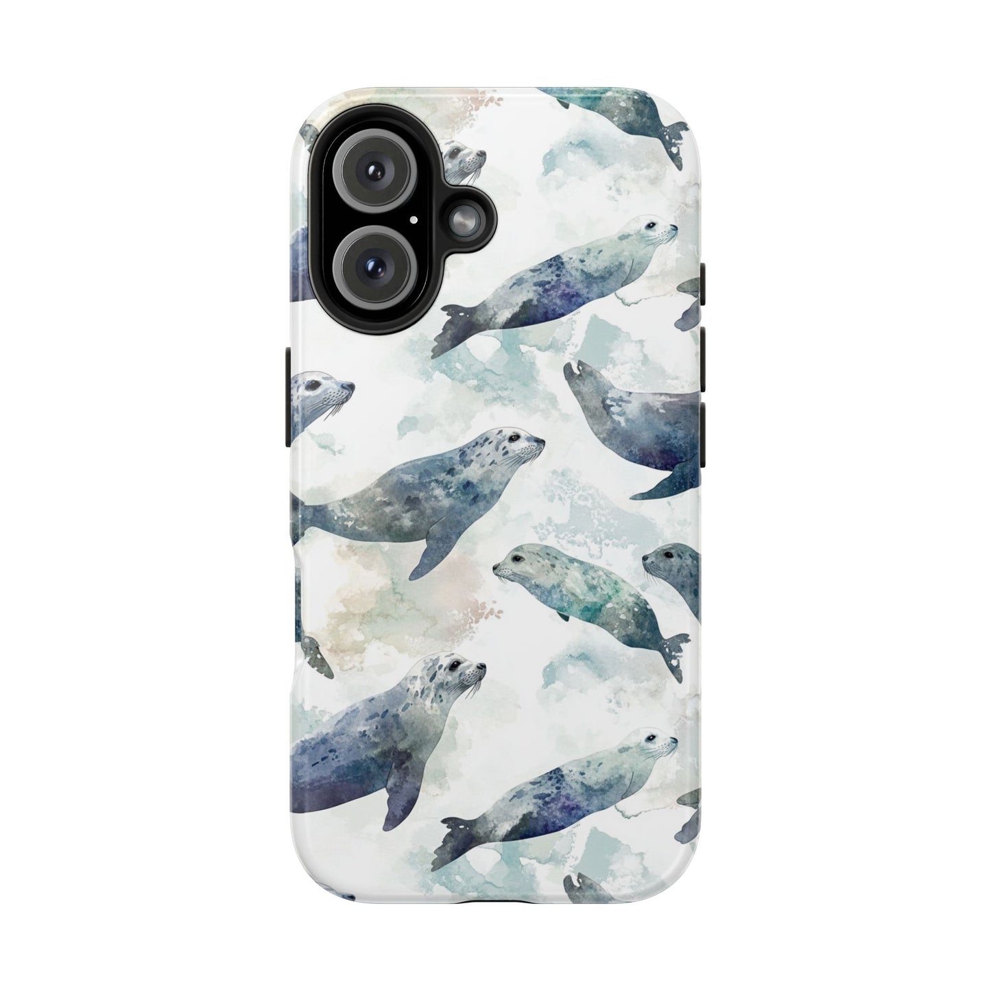 Animal Instinct | Watercolor Leopard Seals