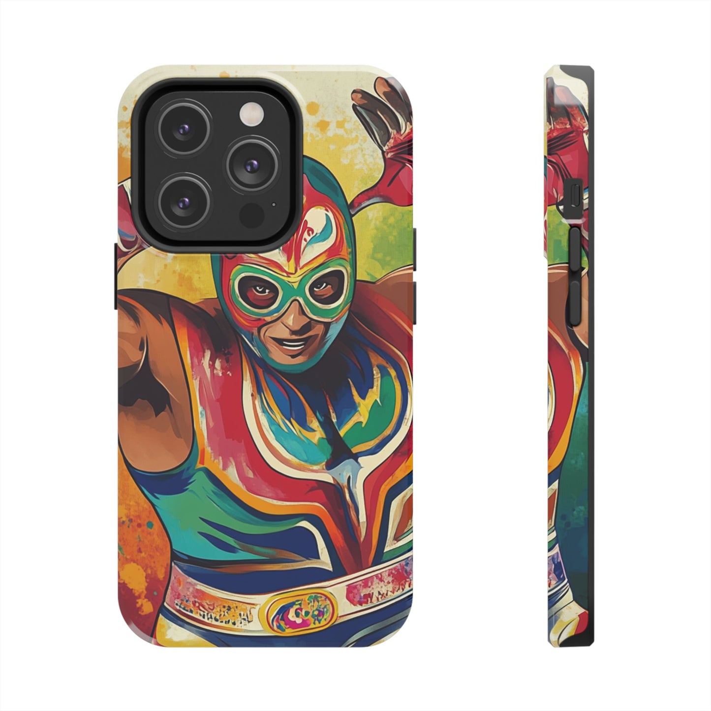 Mexicana de Corazon | Colorful Lucha Libre Wrestler
