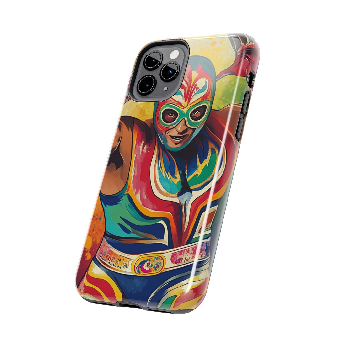 Mexicana de Corazon | Colorful Lucha Libre Wrestler