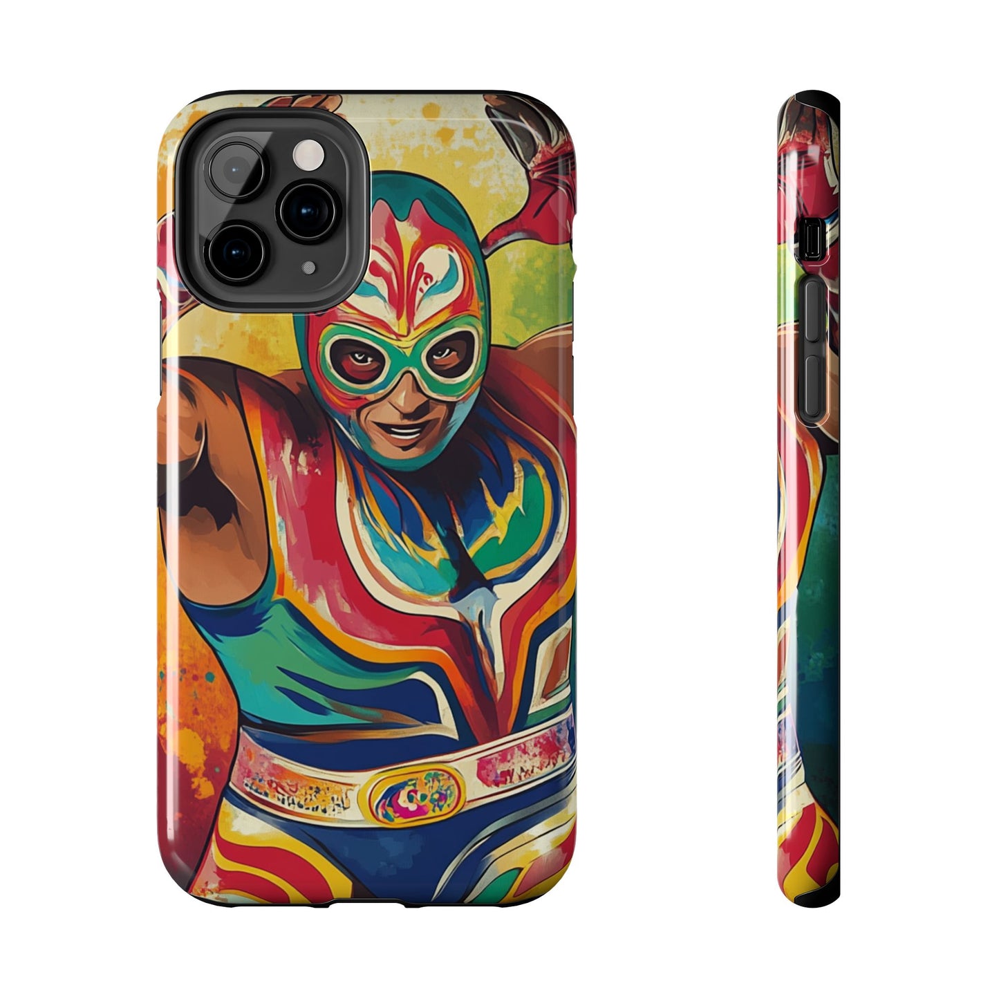 Mexicana de Corazon | Colorful Lucha Libre Wrestler