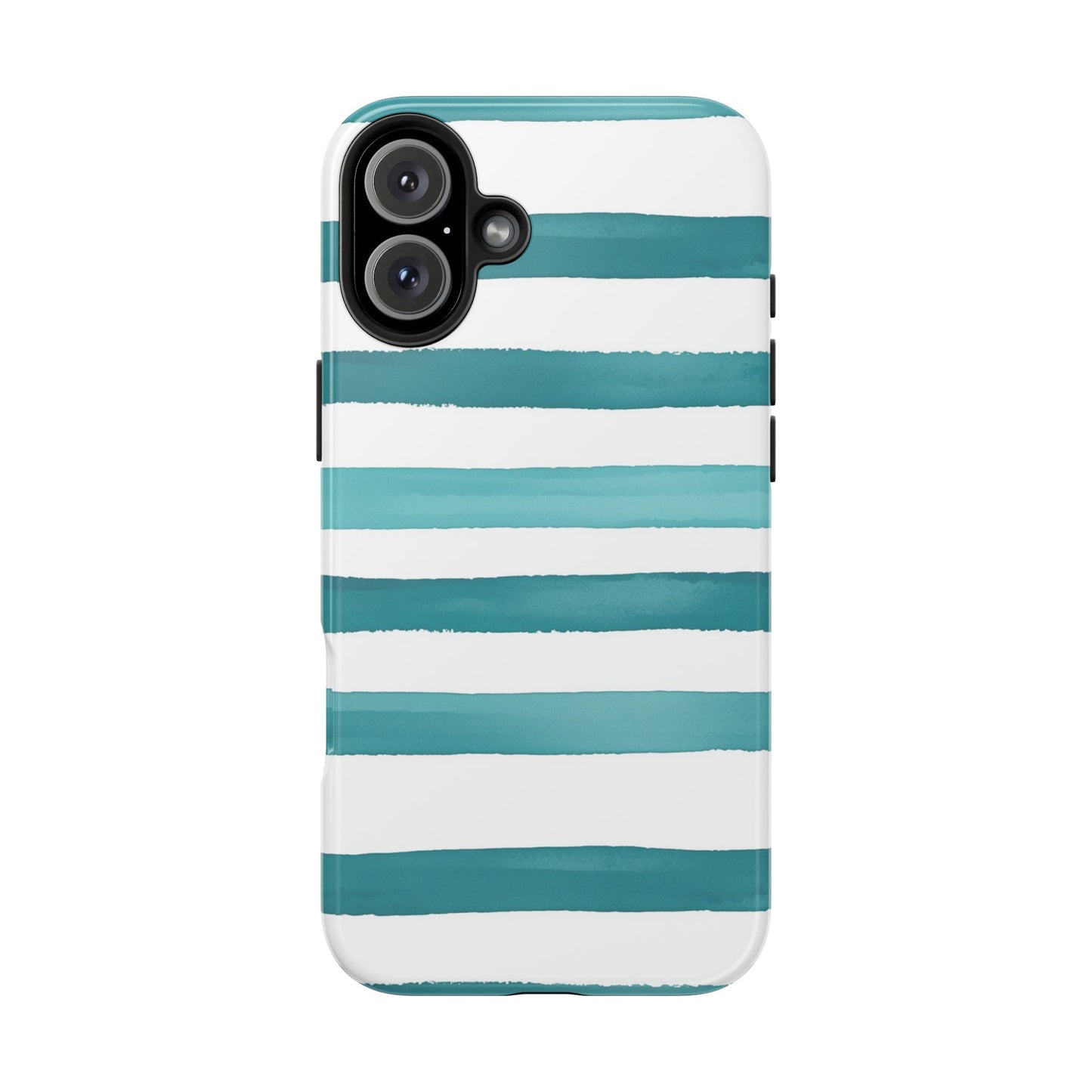 Vibrant Lines | Teal Ocean Stripes