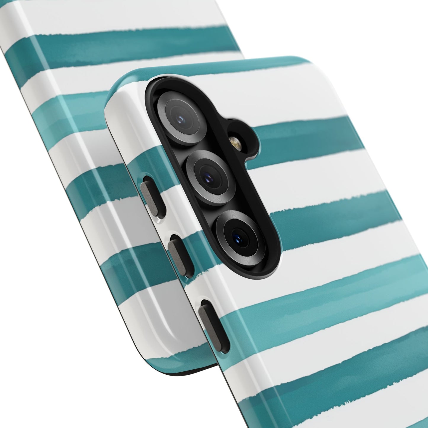 Vibrant Lines | Teal Ocean Stripes