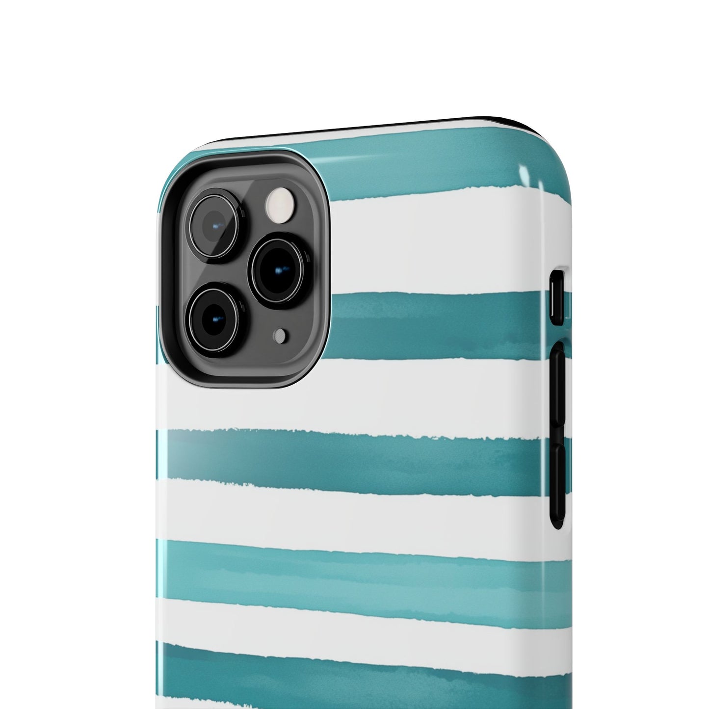 Vibrant Lines | Teal Ocean Stripes