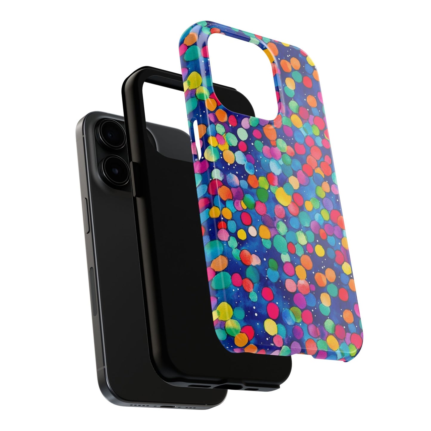 Trendy Spots | Colorful Blues Polka Dots
