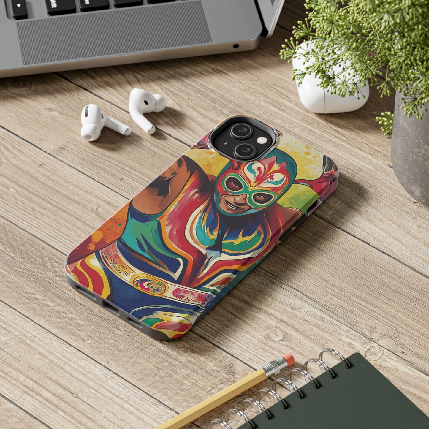 Mexicana de Corazon | Colorful Lucha Libre Wrestler