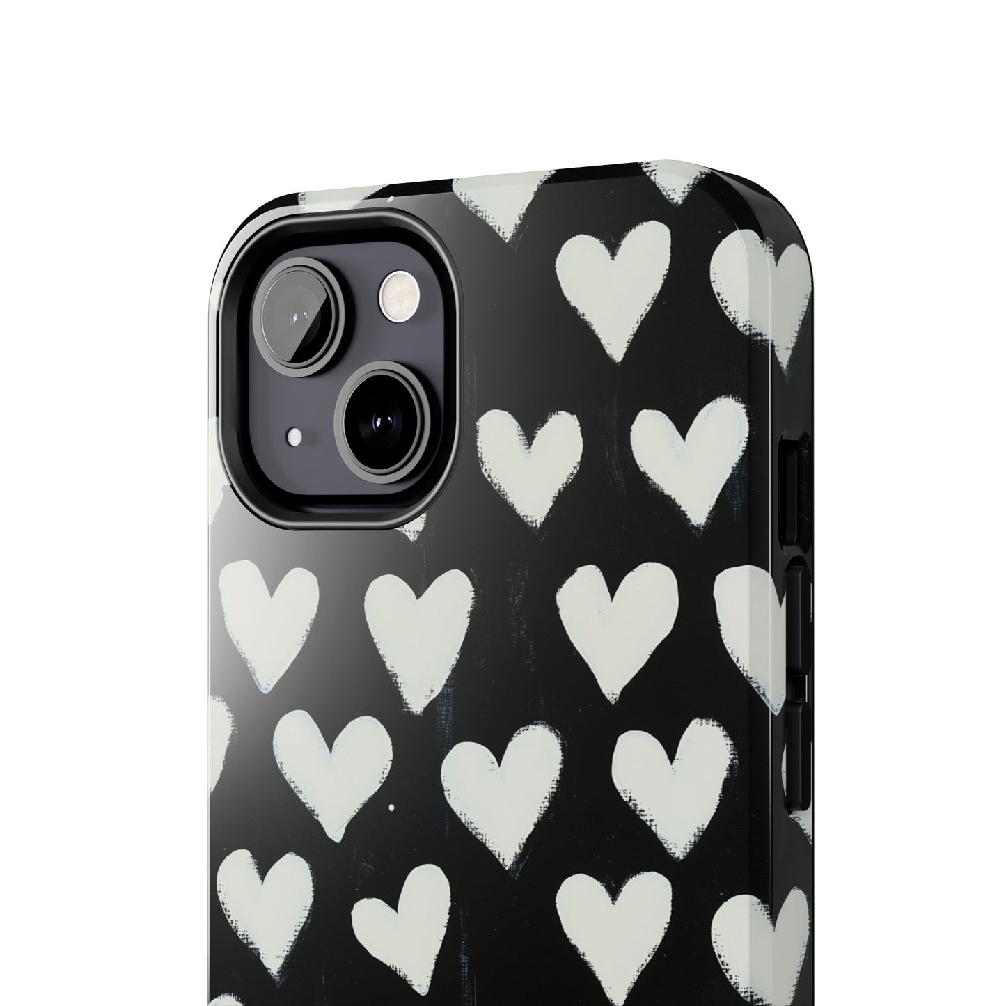 Love is in the Air | White Hearts on Black