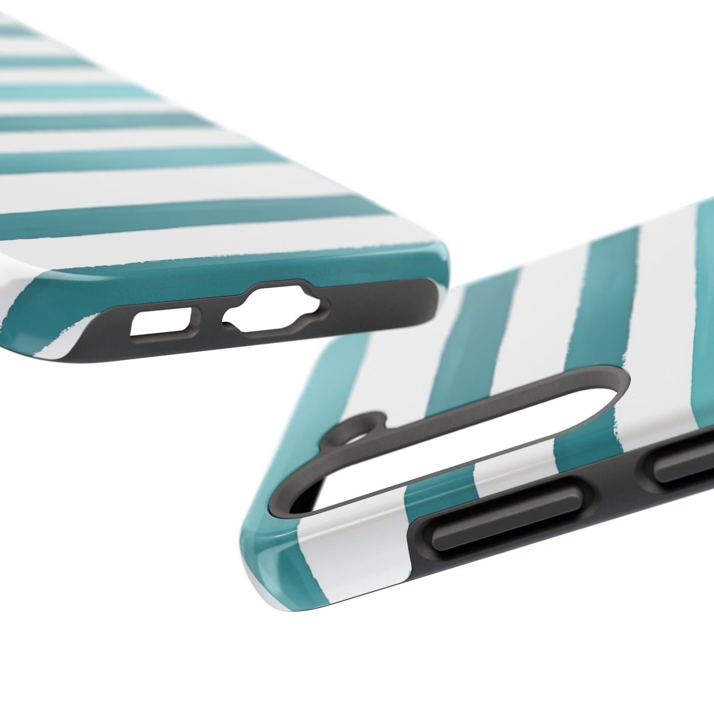 Vibrant Lines | Teal Ocean Stripes