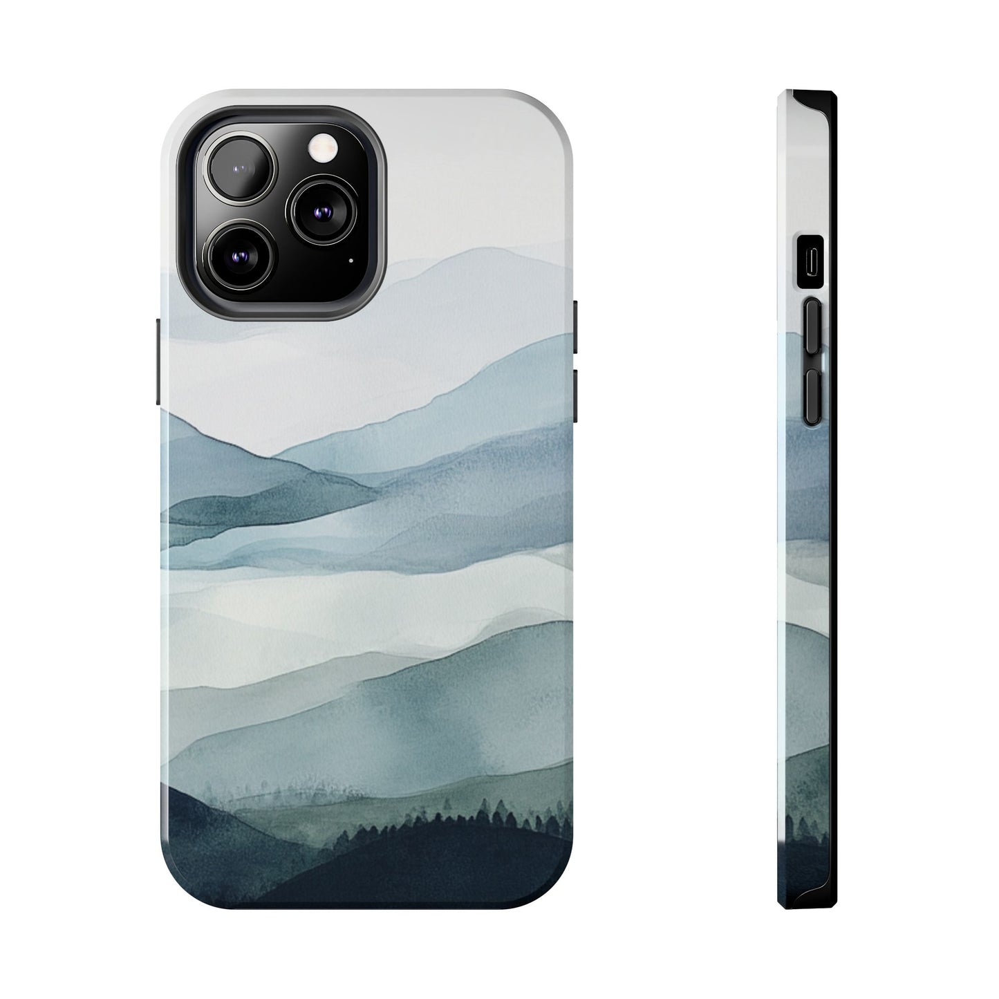 Majestic Mountains | Watercolor Mountain Scene