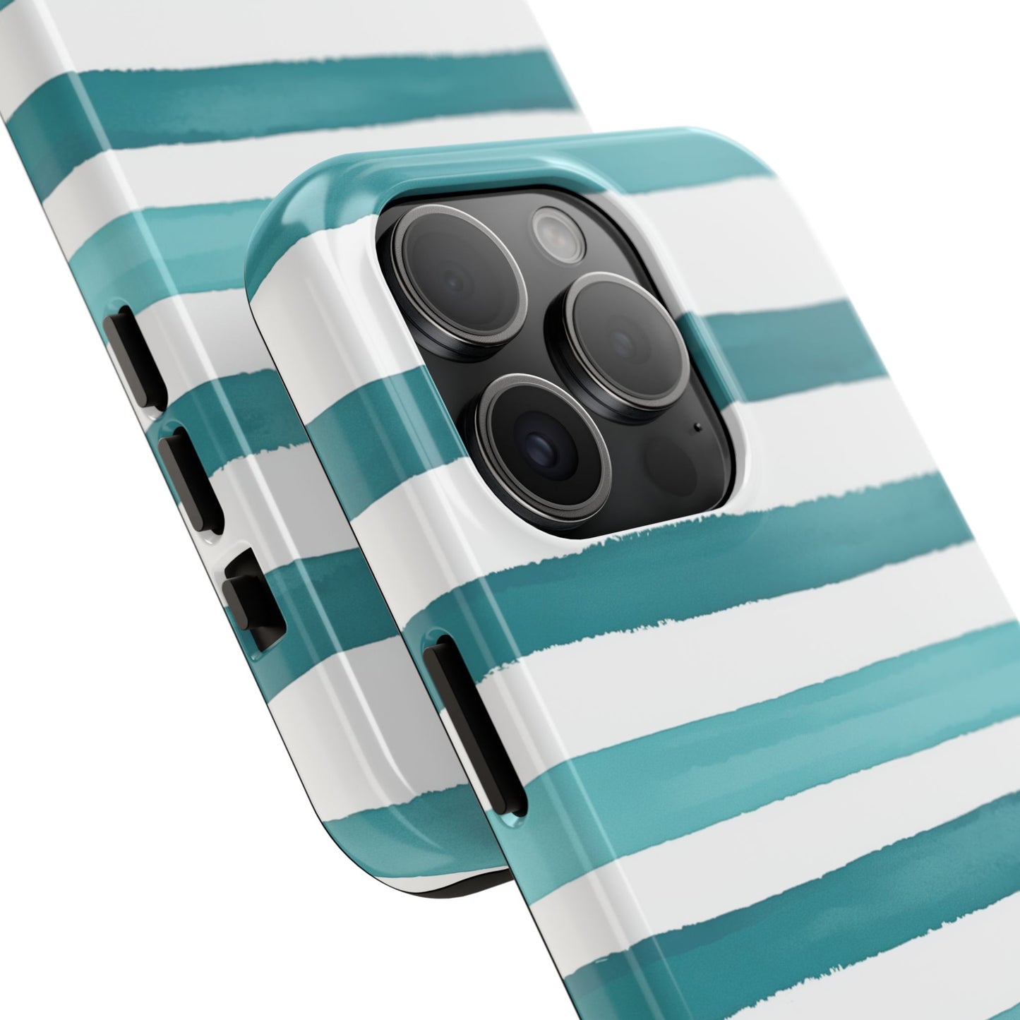 Vibrant Lines | Teal Ocean Stripes