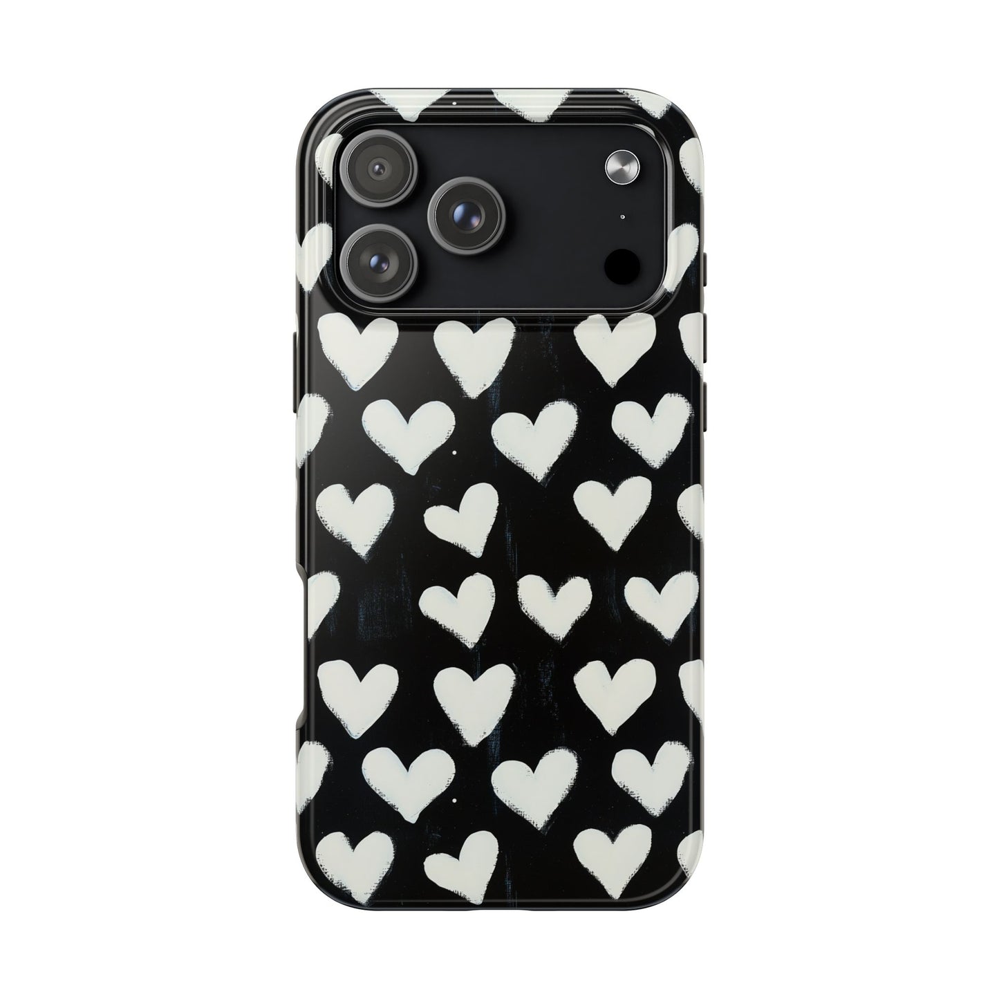 Love is in the Air | White Hearts on Black