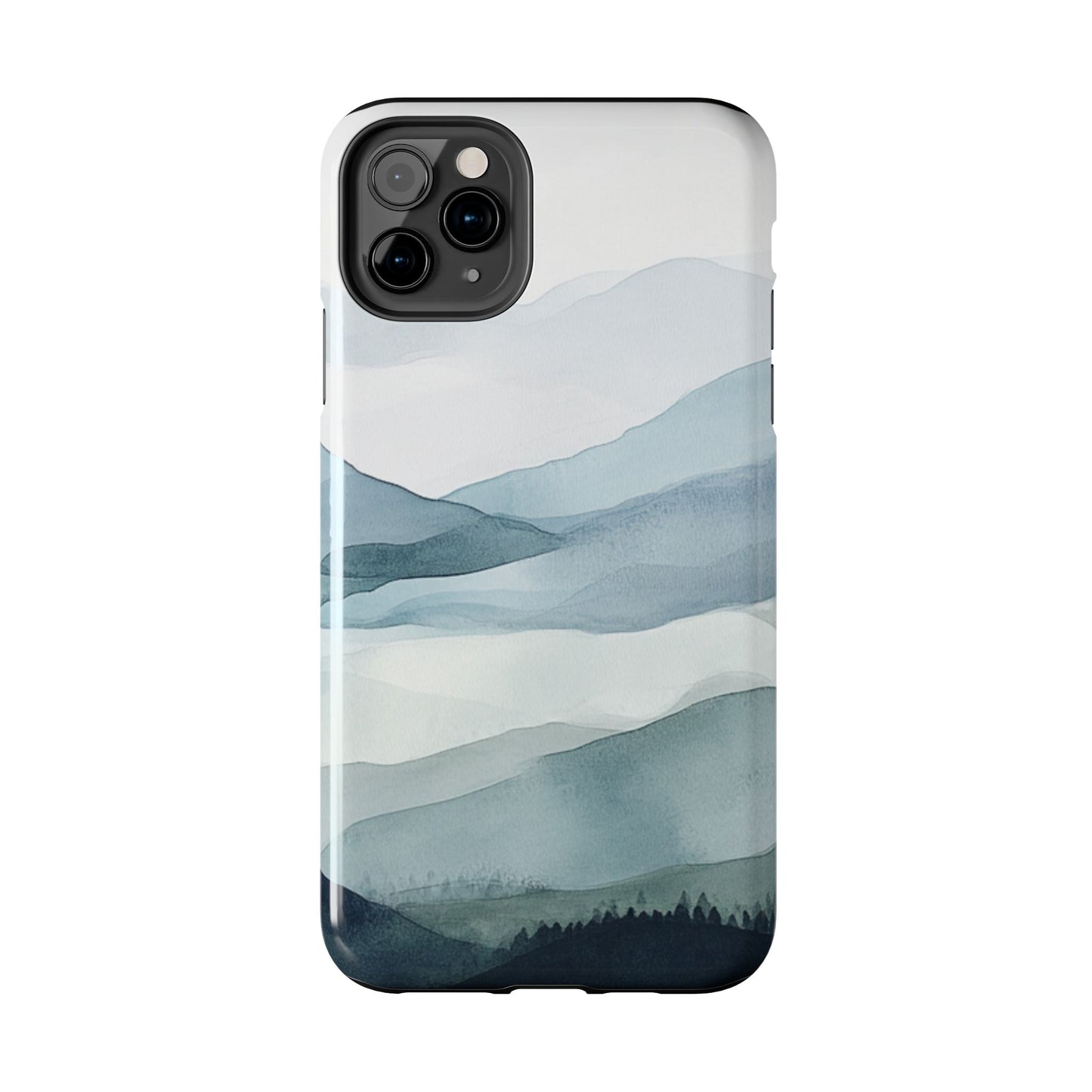 Majestic Mountains | Watercolor Mountain Scene
