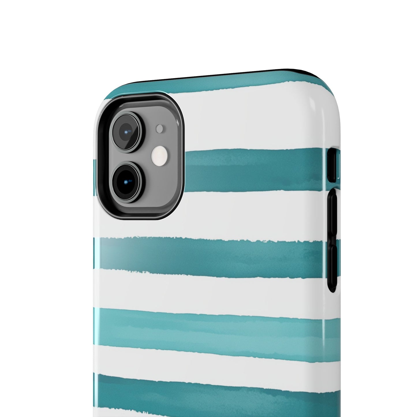 Vibrant Lines | Teal Ocean Stripes