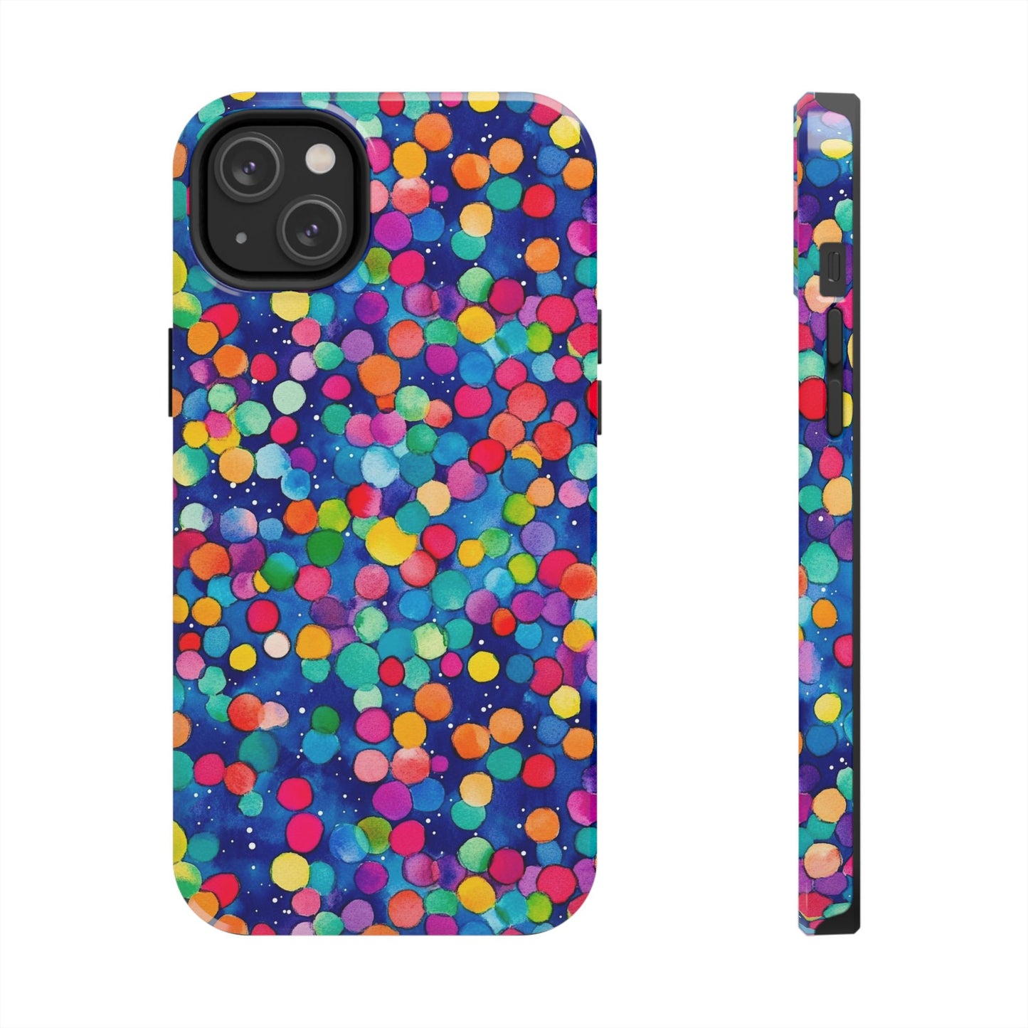 Trendy Spots | Colorful Blues Polka Dots
