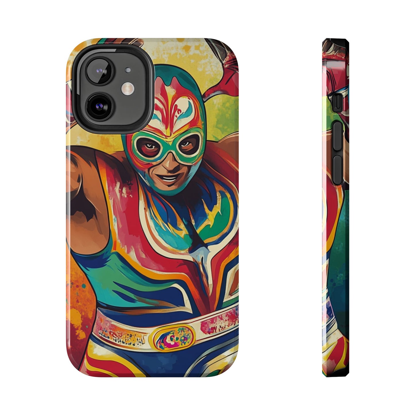 Mexicana de Corazon | Colorful Lucha Libre Wrestler