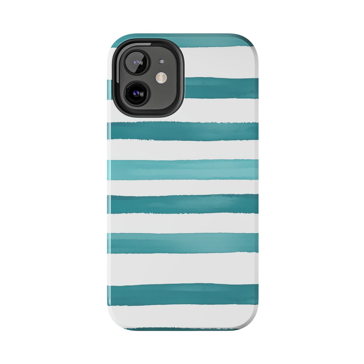 Vibrant Lines | Teal Ocean Stripes