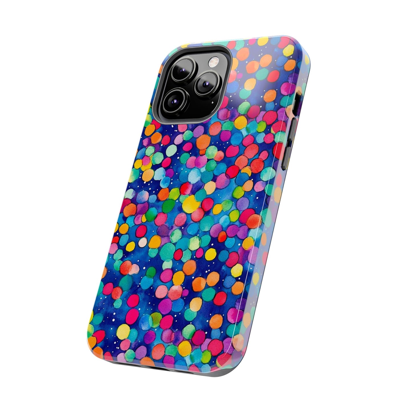 Trendy Spots | Colorful Blues Polka Dots