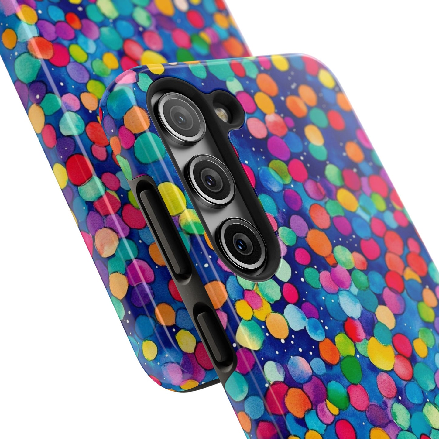 Trendy Spots | Colorful Blues Polka Dots