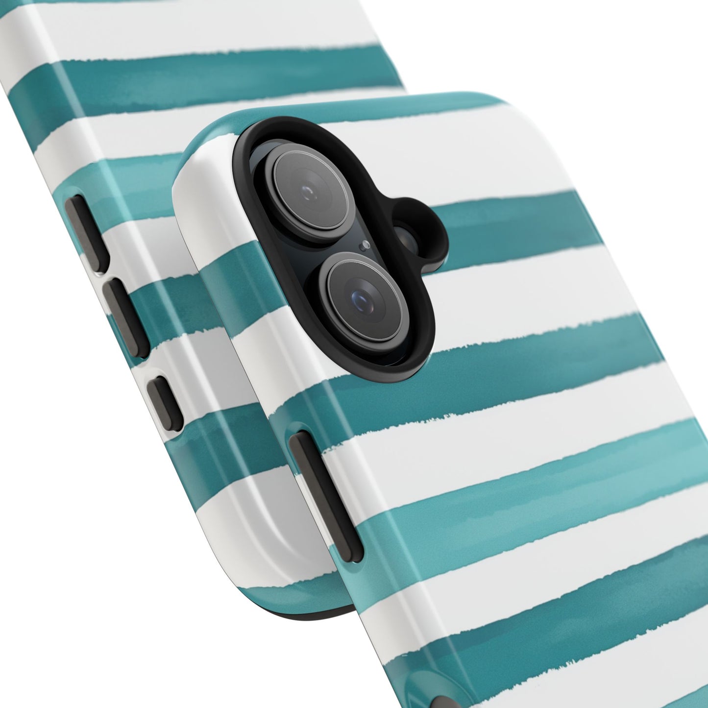 Vibrant Lines | Teal Ocean Stripes