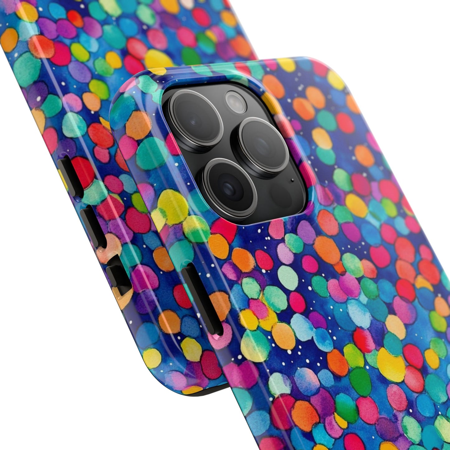 Trendy Spots | Colorful Blues Polka Dots